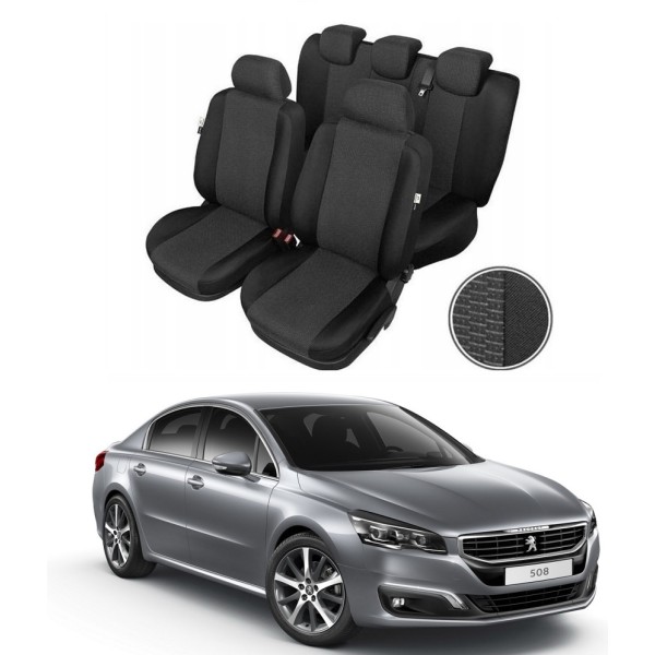 Huse Scaune Peugeot 508 2010-2018 Premium Bancheta Fractionata