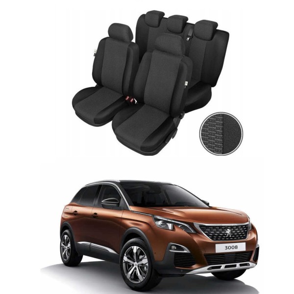 Huse Scaune Peugeot 3008 2017-2020 Premium Bancheta Fractionata