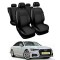 Huse Scaune piele Audi A4 B9 2016-2019 din piele+textil premium