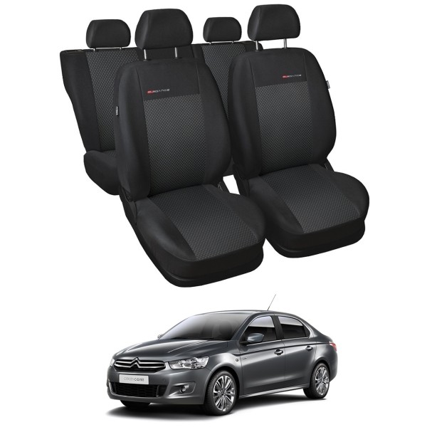 Huse Scaune premium Citroen C-Elysee 2012-2020 din bumbac