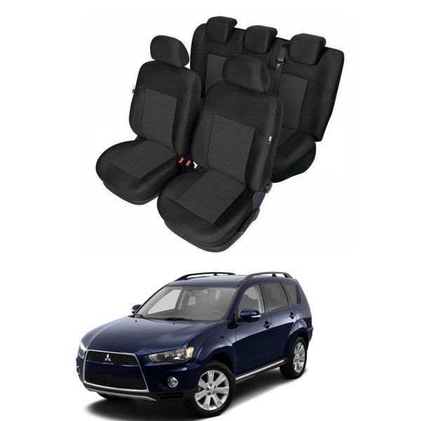 Huse Scaune Mitsubishi Outlander 2009-2013 Premium Bancheta Fractionata