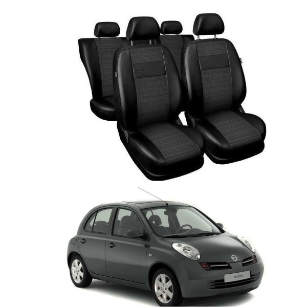 Huse Scaune Nissan Micra 2002-2010 piele si textil