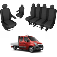 Huse Scaune 6 locuri Opel Movano Doka, Cabina Dubla 2011-2020