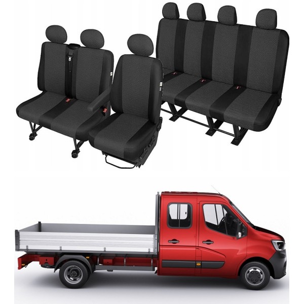 Huse Scaune 7 locuri Cabina Dubla Doka Renault Master 2019-2020