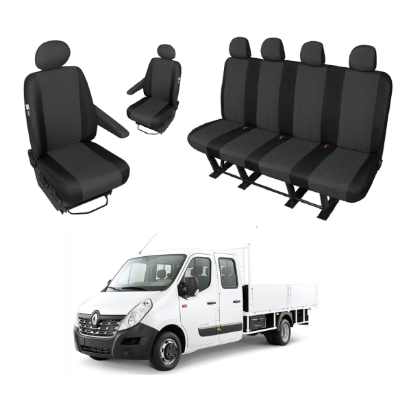 Huse Scaune 6 locuri Cabina Dubla Doka Renault Master 2011-2018