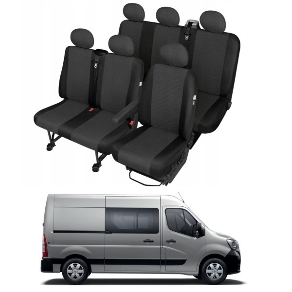 Huse Scaune 6 locuri 5+1L Renault Master Combi 2019-2020