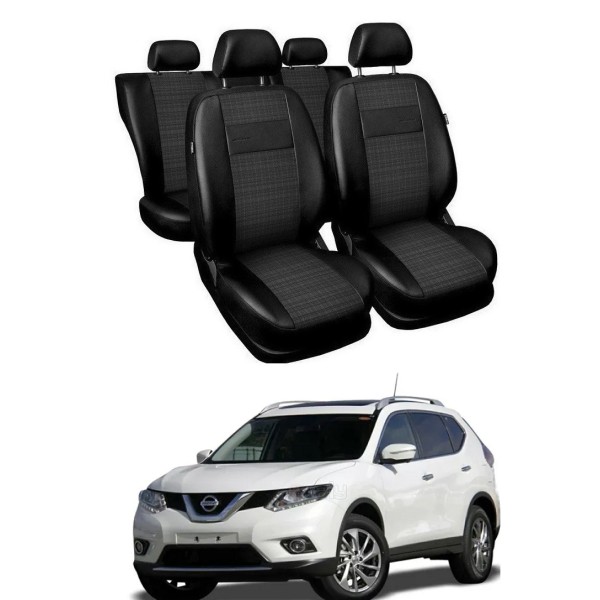 Huse Scaune Nissan X-trail 2013-2016 piele si textil