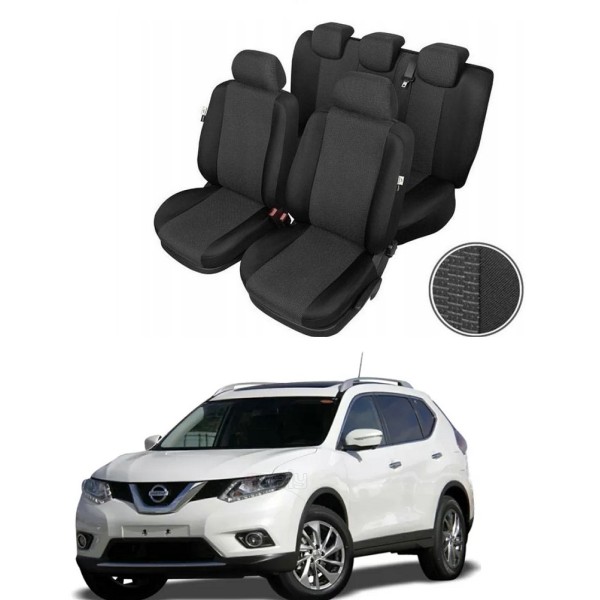 Huse Scaune Nissan X-Trail 2013-2016 Premium Bancheta Fractionata