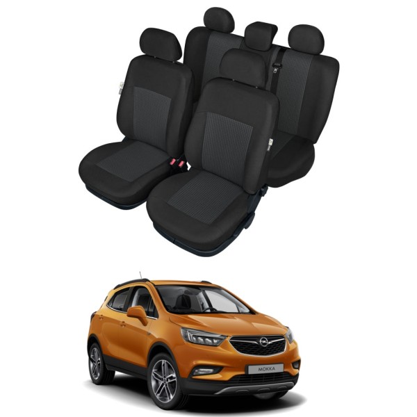 Huse Scaune Premium Opel Mokka X 2018-2020 ,cu cotiera si bacheta fractionata