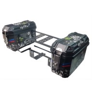 Set Cutii Laterale CFMOTO 800MT  Moto 45L cu Suport Metalic 49x21x30 cm – Side Case Motocicletă, Cutii Bagaj Waterproof, PP Rezistent