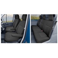 Huse Scaune 6 locuri FORD TRANSIT 2000-2005 cabina dubla , material textil gros