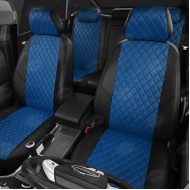 Huse Scaune Piele romb ALFA ROMEO 147 2000-2010 culoarea Albastru editie Speciala