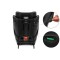 Scaun Auto Copii Piele Romb culoare Negru ISOFIX i-Size R129 100–150 cm  Premium, Reglabil, Înălțător Inclus si suport sticle