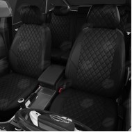 Huse Scaune Piele romb MITSUBISHI L200 VI 2019-2023 culoarea Negru editie Speciala