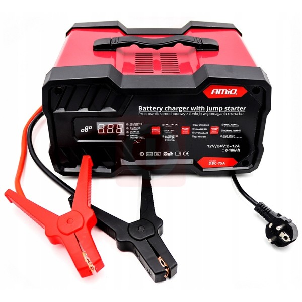 Robot profesional Pornire baterii masini si camioane cu functia de Redresor Jump Starter 12/24V 180 AH incarcator baterii profesional
