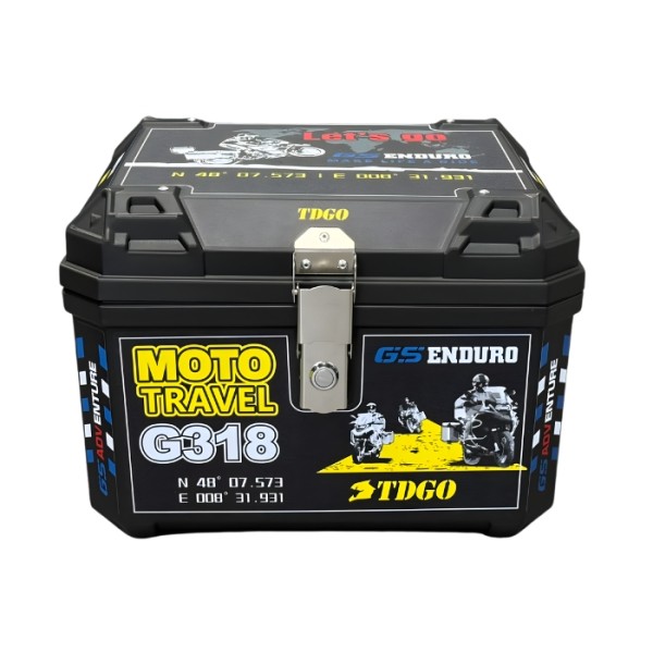 Moto Cutie Aprilia Tuono V4 Top Case Moto 57L 44x37x33 cm cu Inchidere Cutie Portbagaj Motocicleta