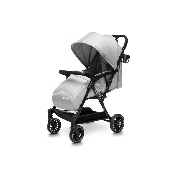Carucior copii Little Rider Siena Culoare Gri, pliabil, compact, transport ușor Certificat de siguranta