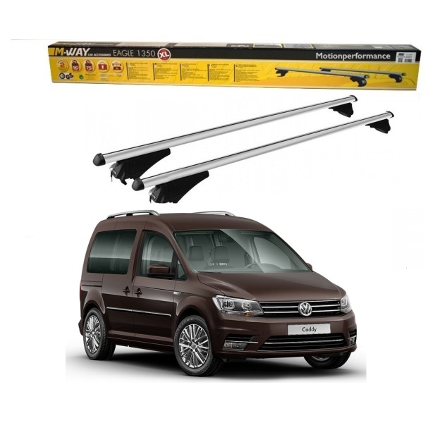 Bare portbagaj pentru Vw Caddy/Caddy Maxi 2005-2016 din aluminiu cu sistem antifurt si cheie