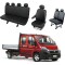 Huse Scaune Dedicate Fiat Ducato 2007-2019 Cabina Dubla 7 Locuri ,Doka din material textil