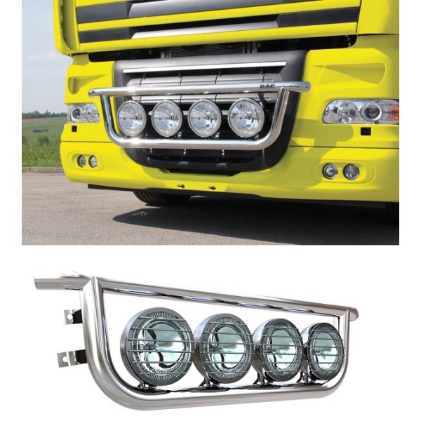 Bullbar/Bara Proiectoare Inox Grila Partea Inferioara Daf XF 105