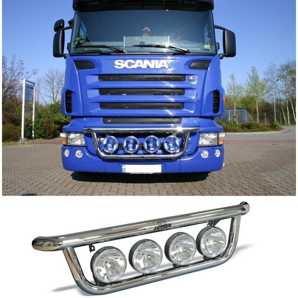Bullbar/Bara Proiectoare Inox Grila Partea Inferioara Scania R/TOP LINE 2002-2015
