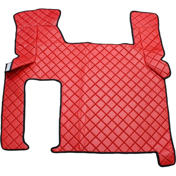 Pachet Interior Huse Scaune si covorase piele SCANIA R  piele romb Rosu