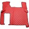 Pachet Interior Huse Scaune si covorase piele SCANIA R  piele romb Rosu
