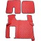 Pachet Interior Huse Scaune si covorase piele SCANIA R  piele romb Rosu