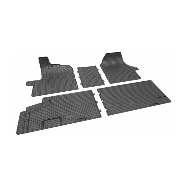 Set Covorase 7 locuri PEUGEOT BOXER 2006-2014 doka cabina dubla din cauciuc gros