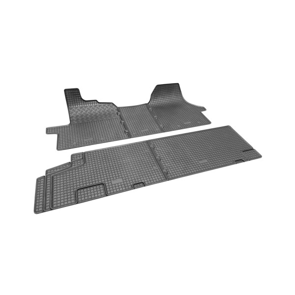 Set Covorase 7 locuri CITROEN JUMPY 2004-2014  doka cabina dubla din cauciuc gros