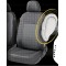 Huse Scaune AUDI A4 B6 2000-2006 cu decupaje pentru centura siguranta bancheta fractionata Certificare Airbag  Negru+Gri Deschis