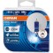 Set 2 becuri cu halogen pentru far, Osram, Cool Blue Boost, H11, + 50%, 62211CBB-HCB, 75W, 12V, PGJ19-2, Duobox