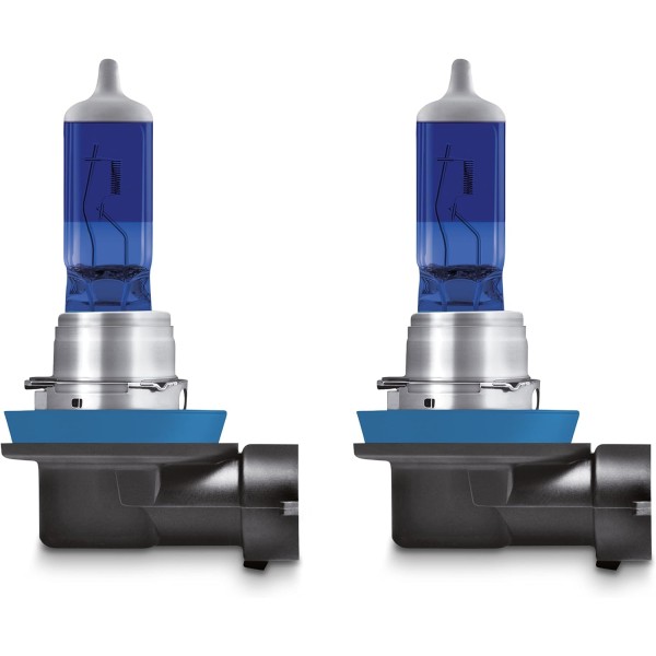 Set 2 becuri cu halogen pentru far, Osram, Cool Blue Boost, H11, + 50%, 62211CBB-HCB, 75W, 12V, PGJ19-2, Duobox