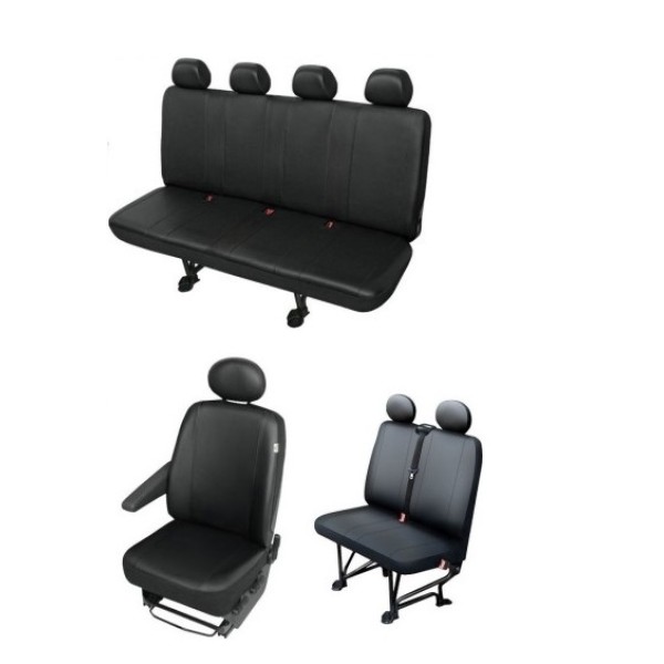 Huse Scaune Dedicate Toyota Proace 2013-2023 Cabina Dubla 7 Locuri ,Doka din Piele