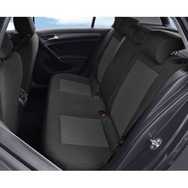 Huse Scaune AUDI A4 B6 2000-2006 cu decupaje pentru centura siguranta bancheta fractionata Certificare Airbag  Negru+Gri Deschis