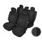 Huse Scaune AUDI A4 B6 2000-2006 cu decupaje pentru centura siguranta bancheta fractionata Certificare Airbag  Negru+Gri Deschis