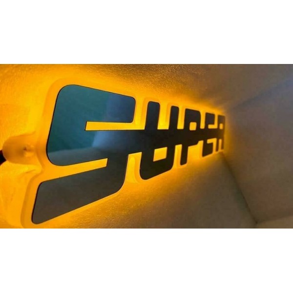 Emblema Super luminata led Galben Grila Scania R Super Galben 40x7cm 24V