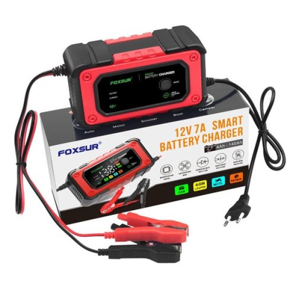 Redresor inteligent Incarcator Baterii Auto Moto Barci ATV-URI 12v 150ah cu functii de vara iarna intretinere baterii Moto