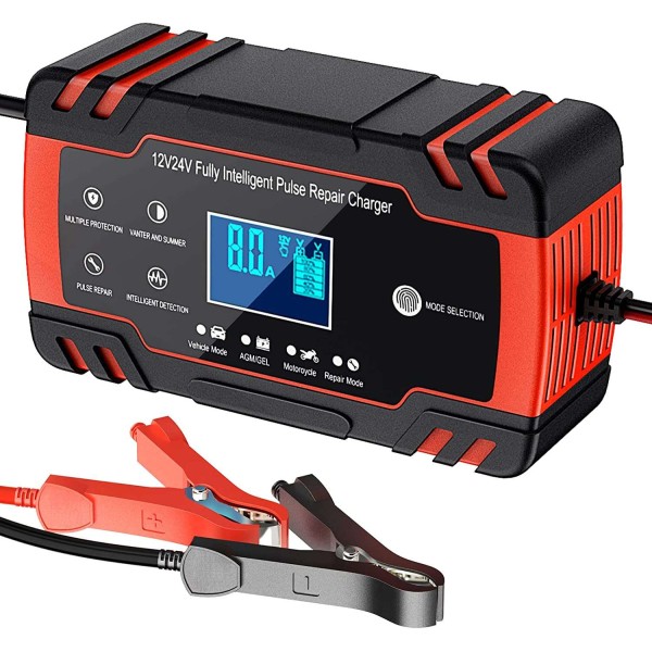 Redresor Incarcator Baterii  Moto Barci ATV-URI Tractoare Agricole 12v 150ah cu functii intretinere baterii Moto Gel AGM