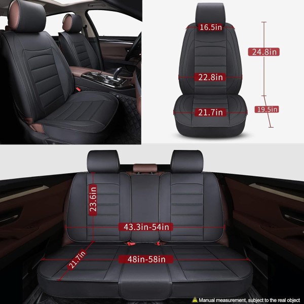 Huse Scaune Piele Lux Land Rover Discovery Sport 2014-2024  culoare negru