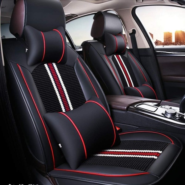 Huse Scaune Piele Textil Rosu Negru Alb Dacia Bigster 2025-2026