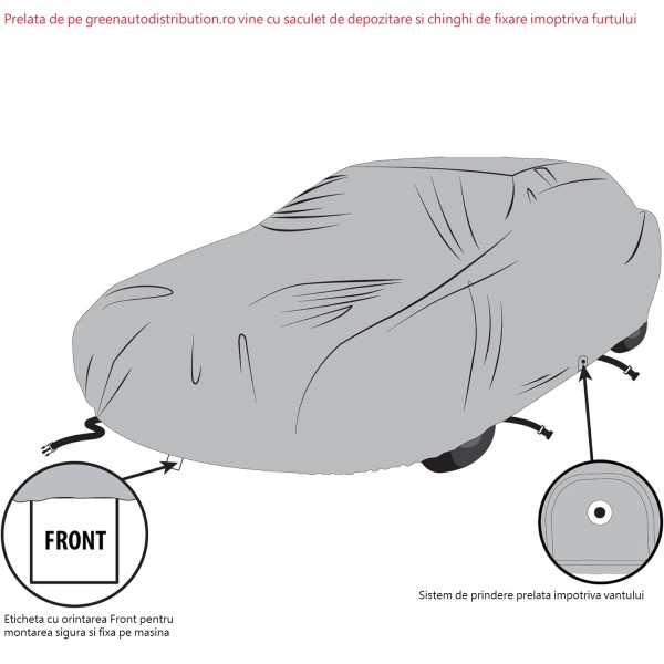 Prelata Husa exterioare AUDI A4 B7 2004-2008 captuseala Bumbac 4 Anotimpuri Premium 2 straturi Groasa
