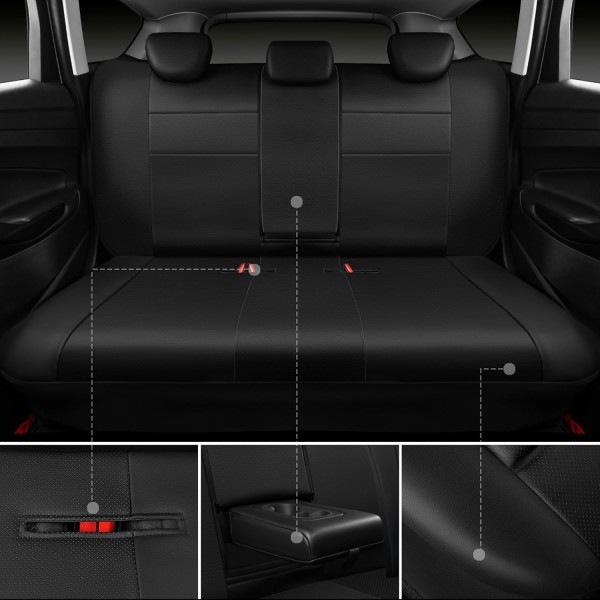Huse Scaune TOYOTA YARIS II 2005-2011 piele lux perforata