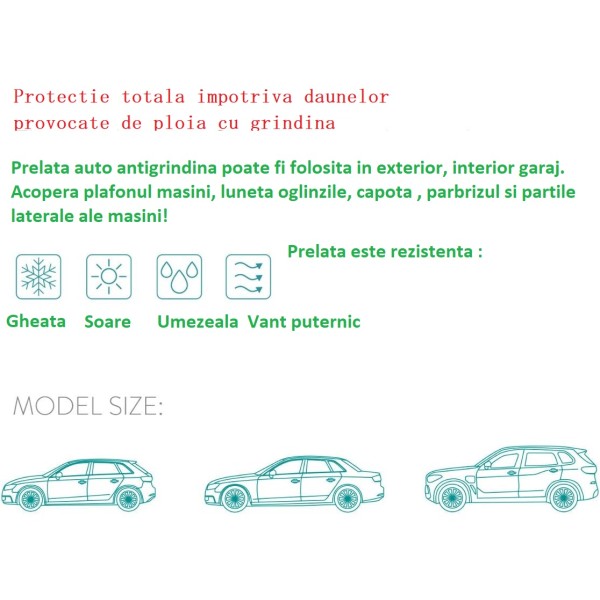 Prelata protectie impotriva ploi cu Antigrindina JEEP CHEROKEE IV 2007-2012 Premium 5 straturi de protectie