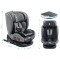 Scaun Auto Copii Gri-Negru Rotativ 360° 40–150 cm Certificare i-Size (ECE R129/03), ISOFIX + Top Tether Rotire Fata Spate
