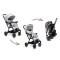 Carucior copii Little Rider Siena Culoare Gri, pliabil, compact, transport ușor Certificat de siguranta