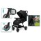 Carucior copii Little Rider Siena Culoare Negru pliabil, ușor, compact Certificare Siguranta