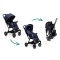 Carucior copii Little Rider Siena Culoare Albastru pliabil, ușor, compact Certificare Siguranta