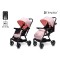 Carucior copii Little Rider Siena Culoare Roz pliabil, ușor, compact Certificare Siguranta