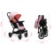 Carucior copii Little Rider Siena Culoare Roz pliabil, ușor, compact Certificare Siguranta